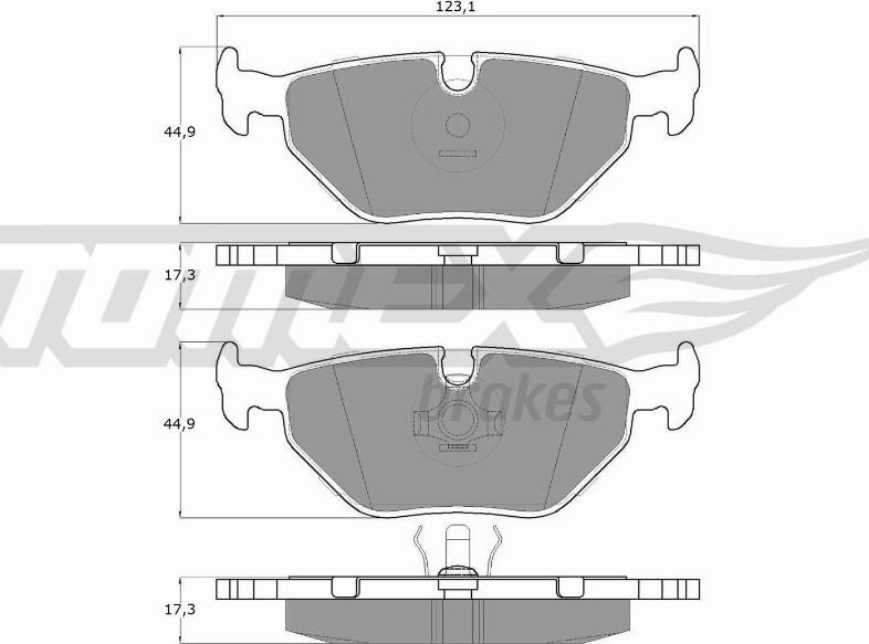 TOMEX brakes TX 10-70 - Гальмівні колодки, дискові гальма avtolavka.club