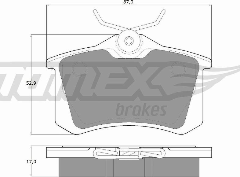 TOMEX brakes TX 10-781 - Гальмівні колодки, дискові гальма avtolavka.club