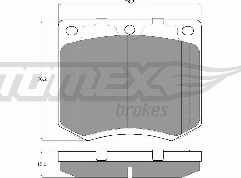 TOMEX brakes TX 11-99 - Гальмівні колодки, дискові гальма avtolavka.club