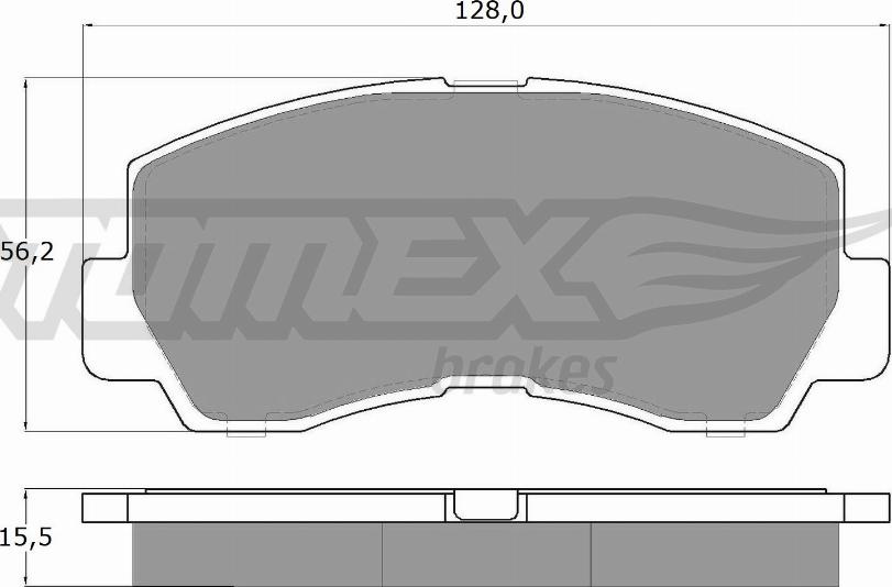 TOMEX brakes TX 11-45 - Гальмівні колодки, дискові гальма avtolavka.club