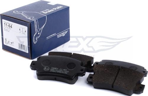 TOMEX brakes TX 11-64 - Гальмівні колодки, дискові гальма avtolavka.club