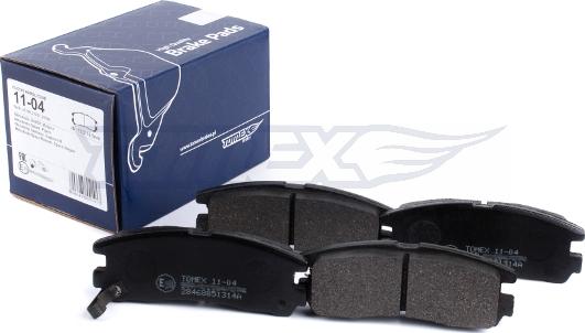 TOMEX brakes TX 11-04 - Гальмівні колодки, дискові гальма avtolavka.club