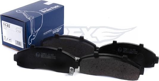 TOMEX brakes TX 11-83 - Гальмівні колодки, дискові гальма avtolavka.club