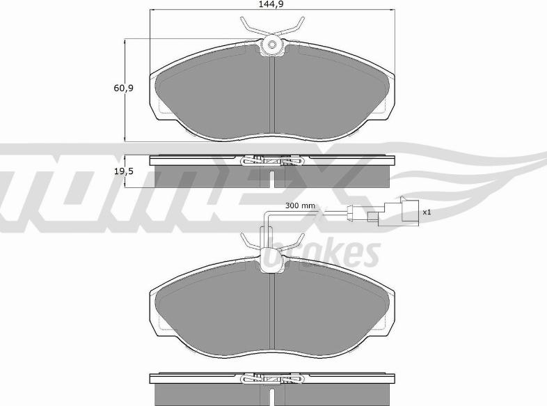 TOMEX brakes TX 11-721 - Гальмівні колодки, дискові гальма avtolavka.club