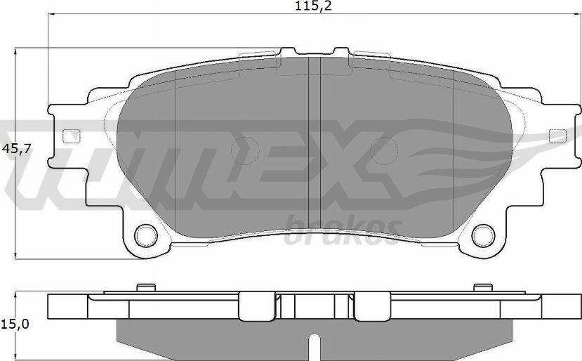 TOMEX brakes TX 18-40 - Гальмівні колодки, дискові гальма avtolavka.club