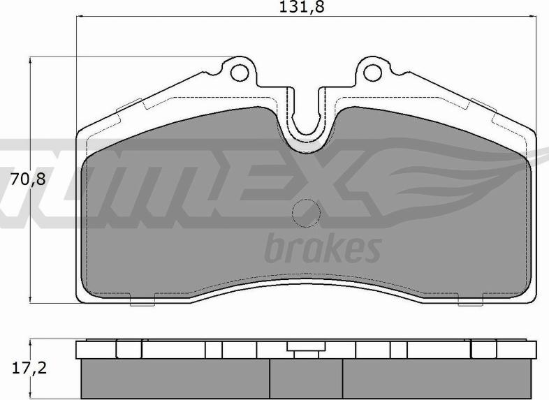 TOMEX brakes TX 18-01 - Гальмівні колодки, дискові гальма avtolavka.club