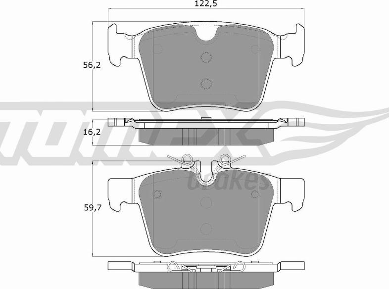 TOMEX brakes TX 18-16 - Гальмівні колодки, дискові гальма avtolavka.club