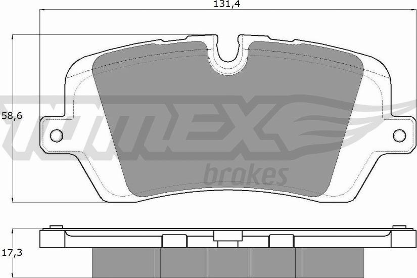 TOMEX brakes TX 18-34 - Гальмівні колодки, дискові гальма avtolavka.club