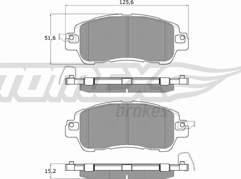 TOMEX brakes TX 18-26 - Гальмівні колодки, дискові гальма avtolavka.club