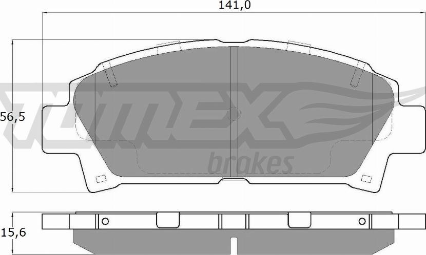 TOMEX brakes TX 13-63 - Гальмівні колодки, дискові гальма avtolavka.club