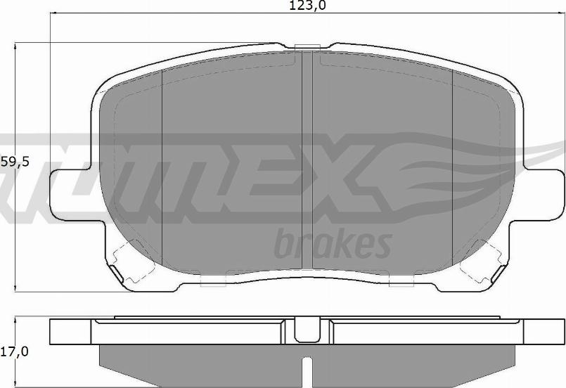 TOMEX brakes TX 13-67 - Гальмівні колодки, дискові гальма avtolavka.club