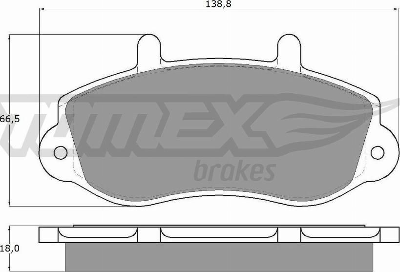 TOMEX brakes TX 13-01 - Гальмівні колодки, дискові гальма avtolavka.club