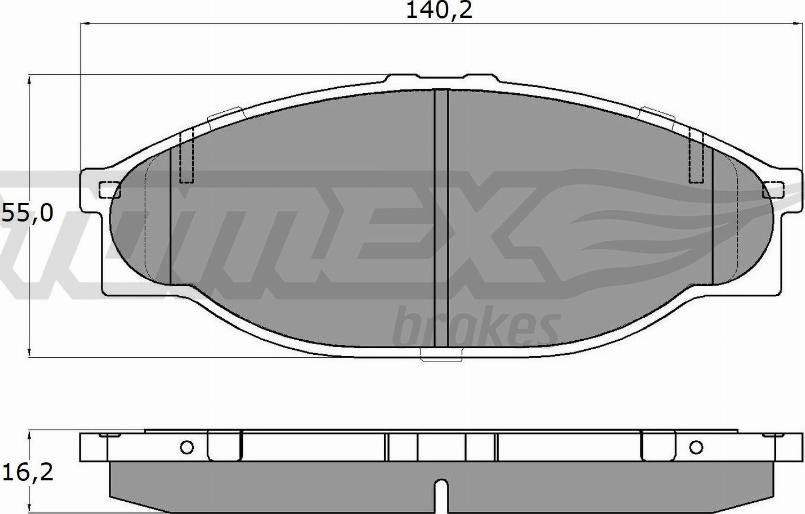 TOMEX brakes TX 13-80 - Гальмівні колодки, дискові гальма avtolavka.club