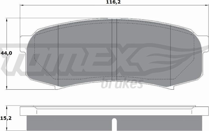 TOMEX brakes TX 13-83 - Гальмівні колодки, дискові гальма avtolavka.club