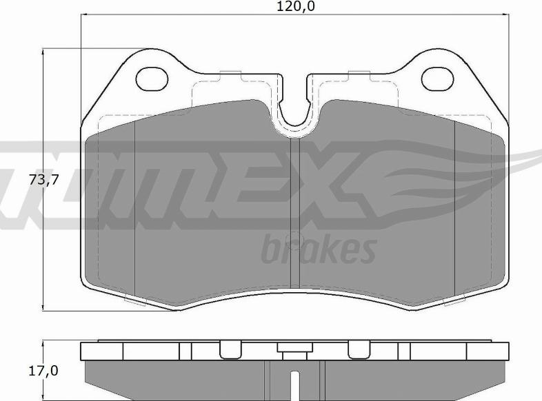 TOMEX brakes TX 13-24 - Гальмівні колодки, дискові гальма avtolavka.club