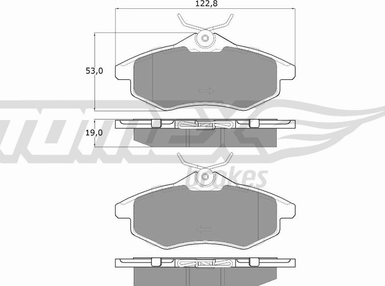 TOMEX brakes TX 13-28 - Гальмівні колодки, дискові гальма avtolavka.club