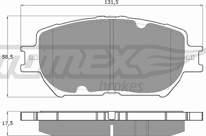 TOMEX brakes TX 13-70 - Гальмівні колодки, дискові гальма avtolavka.club