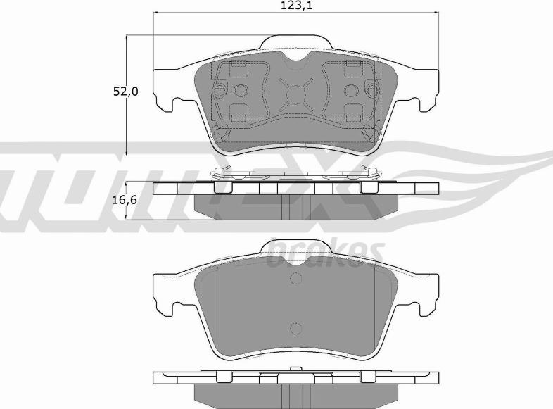 TOMEX brakes TX 12-95 - Гальмівні колодки, дискові гальма avtolavka.club