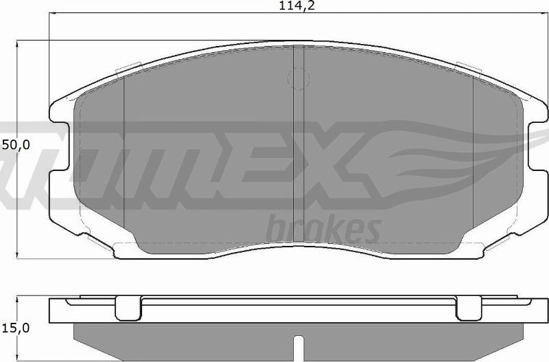 TOMEX brakes TX 12-91 - Гальмівні колодки, дискові гальма avtolavka.club