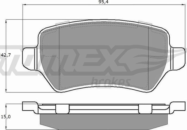 TOMEX brakes TX 12-971 - Гальмівні колодки, дискові гальма avtolavka.club