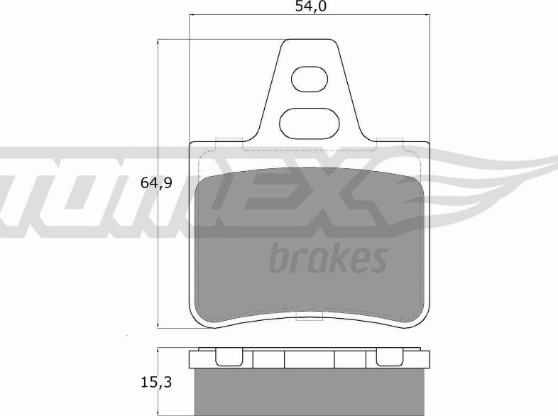 TOMEX brakes TX 12-06 - Гальмівні колодки, дискові гальма avtolavka.club