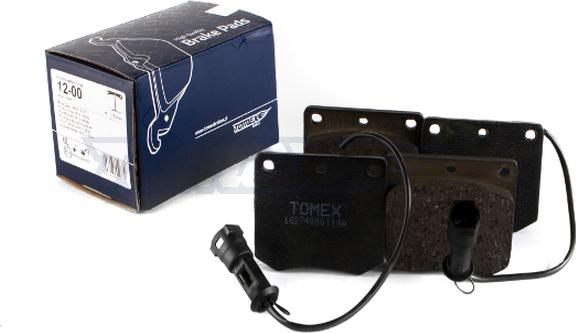 TOMEX brakes TX 12-00 - Гальмівні колодки, дискові гальма avtolavka.club