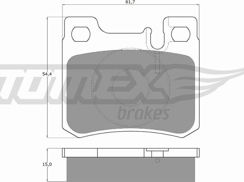 TOMEX brakes TX 12-30 - Гальмівні колодки, дискові гальма avtolavka.club