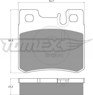 TOMEX brakes TX 12-33 - Гальмівні колодки, дискові гальма avtolavka.club