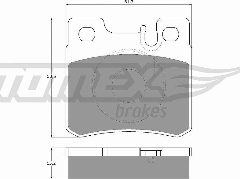 TOMEX brakes TX 12-33 - Гальмівні колодки, дискові гальма avtolavka.club