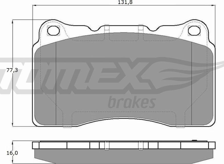 TOMEX brakes TX 17-961 - Гальмівні колодки, дискові гальма avtolavka.club