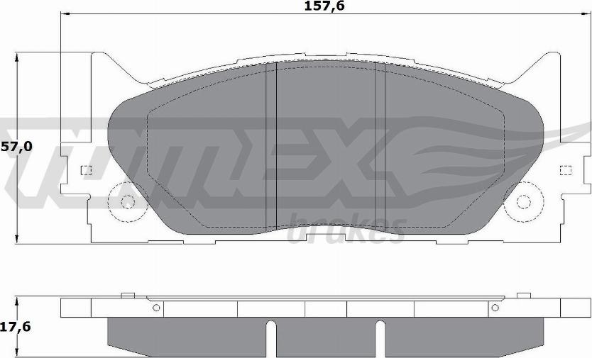 TOMEX brakes TX 17-59 - Гальмівні колодки, дискові гальма avtolavka.club