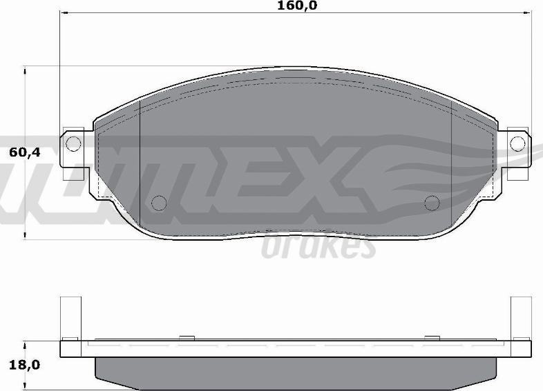 TOMEX brakes TX 17-04 - Гальмівні колодки, дискові гальма avtolavka.club