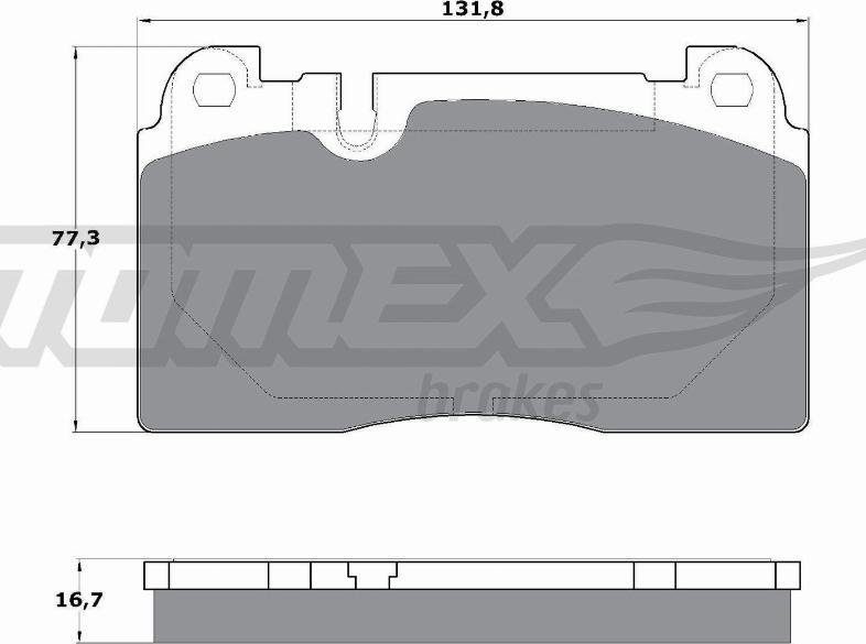 TOMEX brakes TX 17-06 - Гальмівні колодки, дискові гальма avtolavka.club