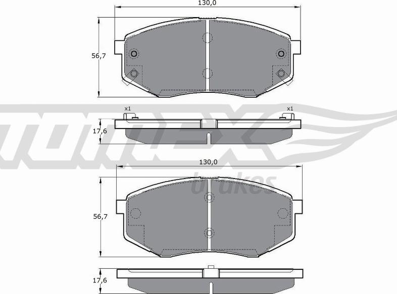 TOMEX brakes TX 17-08 - Гальмівні колодки, дискові гальма avtolavka.club