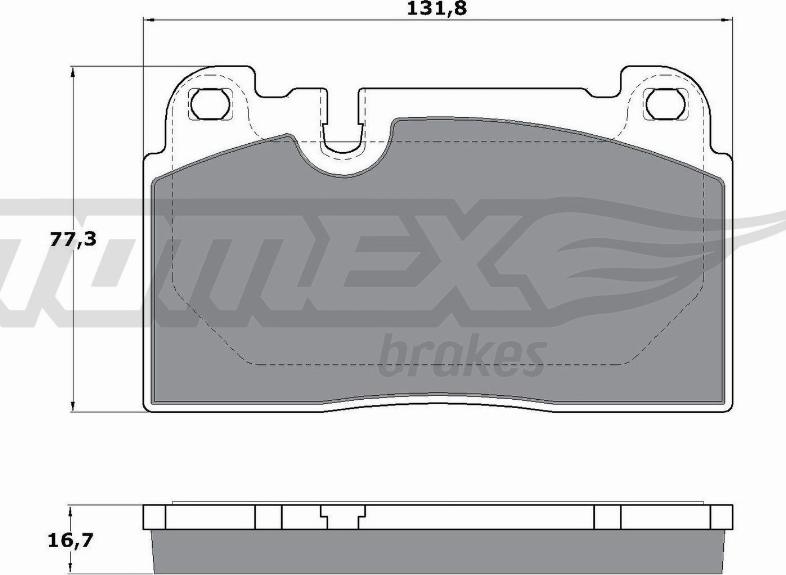 TOMEX brakes TX 17-14 - Гальмівні колодки, дискові гальма avtolavka.club