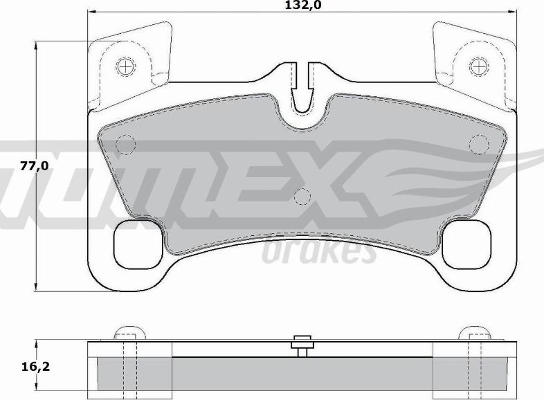 TOMEX brakes TX 17-15 - Гальмівні колодки, дискові гальма avtolavka.club