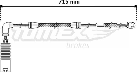 TOMEX brakes TX 30-42 - Сигналізатор, знос гальмівних колодок avtolavka.club