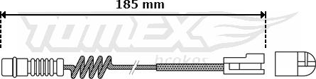 TOMEX brakes TX 30-54 - Сигналізатор, знос гальмівних колодок avtolavka.club