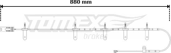 TOMEX brakes TX 30-63 - Сигналізатор, знос гальмівних колодок avtolavka.club