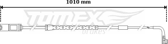 TOMEX brakes TX 30-62 - Сигналізатор, знос гальмівних колодок avtolavka.club