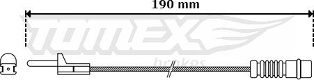 TOMEX brakes TX 30-09 - Сигналізатор, знос гальмівних колодок avtolavka.club