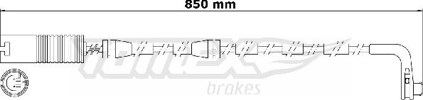 TOMEX brakes TX 30-80 - Сигналізатор, знос гальмівних колодок avtolavka.club