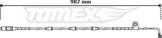 TOMEX brakes TX 30-81 - Сигналізатор, знос гальмівних колодок avtolavka.club