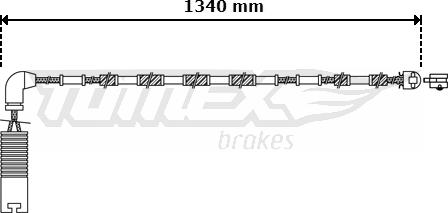 TOMEX brakes TX 30-38 - Сигналізатор, знос гальмівних колодок avtolavka.club