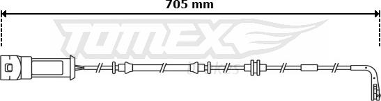 TOMEX brakes TX 30-79 - Сигналізатор, знос гальмівних колодок avtolavka.club