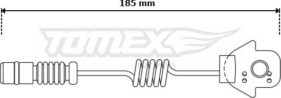 TOMEX brakes TX 30-73 - Сигналізатор, знос гальмівних колодок avtolavka.club