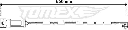 TOMEX brakes TX 31-04 - Сигналізатор, знос гальмівних колодок avtolavka.club