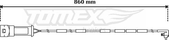 TOMEX brakes TX 31-02 - Сигналізатор, знос гальмівних колодок avtolavka.club