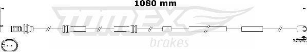 TOMEX brakes TX 31-18 - Сигналізатор, знос гальмівних колодок avtolavka.club