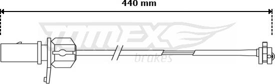 TOMEX brakes TX 31-12 - Сигналізатор, знос гальмівних колодок avtolavka.club